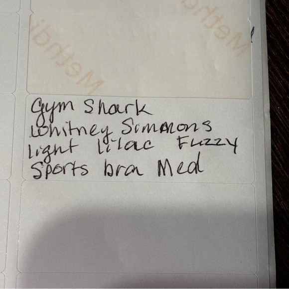 Gymshark x Whitney Simmons fuzzy light lilac sports bra Medium - Picture 8 of 8